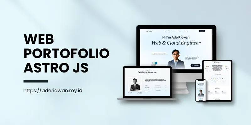 Screenshot proyek Modern Web Portfolio